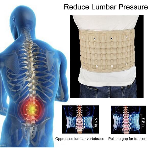 Decompression Belt Back Brace Lumbar Support & Extender Belt Spinal ( ONLY BELT) - Picture 4 of 7